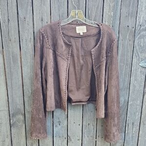 Skies Are Blue Brown Blazer